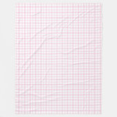 Charmantes Pink Kariert Blanket Gingham Karo Desig Fleecedecke (Vorderseite)
