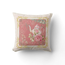 Charmantes Pink Vintag Vibes Hütte Teapot