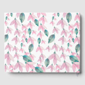 Charmantes Pink Wisteria Gästebuch (Rückseite)