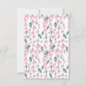 Charmantes Pink Wisteria UAWG RSVP Karte (Rückseite)