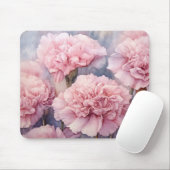 Charmantes Rosa Gemälde Wasserfarben Kunst Mousepad (Mit Mouse)