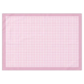 Charmantes rosa kariertes Tuch Gemütliches Tischde Tischdecke (Vorderseite (Horizontal))