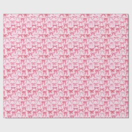 charmantes rosa Schleifenmuster Geschenkpapier
