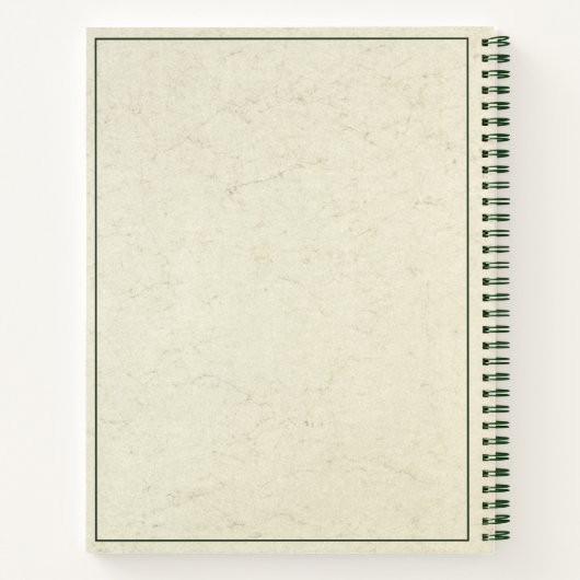 Charmantes Rustikales Blume-Notebook Notizblock (Rückseite)