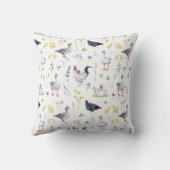 Charmantes rustikales Landhaus-Huhn | Geburtsstund Kissen (Rückseite)