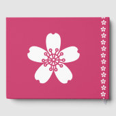 Charmantes Sakura in Raspberry Gästebuch (Rückseite)