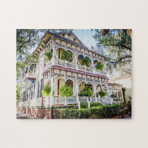 Charmantes Savannah Gingerbrot House Foto Puzzle