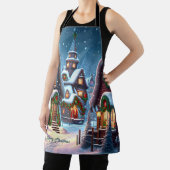 Charmantes Schneedorf Schürze (InSitu)