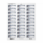 Charmantes Snowman Watercolor Winterwald Geschenk (Vorne)