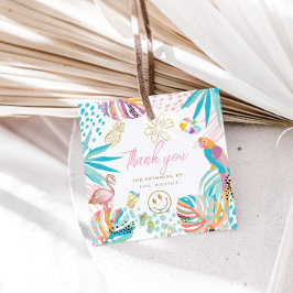 Charmantes tropisches Party Geschenkanhänger