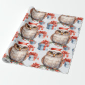 Charmantes Urlaubspapier mit Eulen geschmückt Geschenkpapier (Ungerollt)