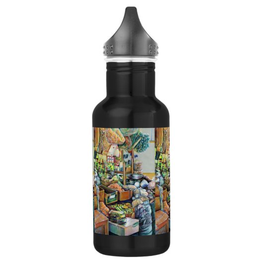 Charmantes Versprechen des schönen Tekka-Zentrums, Edelstahlflasche (Links)