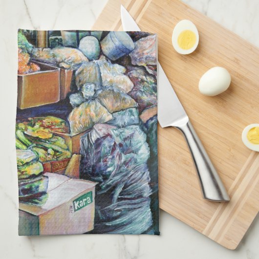 Charmantes Versprechen des schönen Tekka-Zentrums, Küchentuch (Viertel Falte)