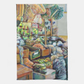 Charmantes Versprechen des schönen Tekka-Zentrums, Küchentuch (Vertikal)