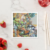 Charmantes Versprechen des schönen Tekka-Zentrums, Serviette (Beispiel)