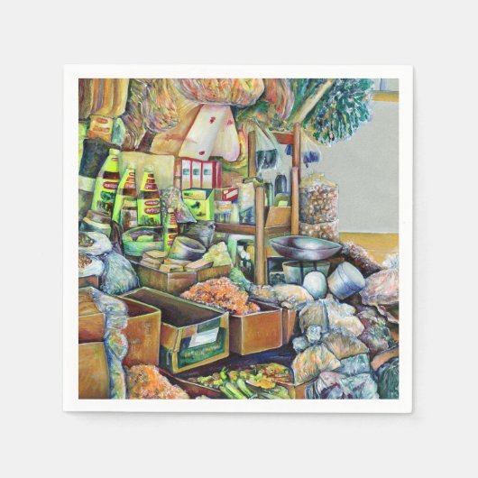 Charmantes Versprechen des schönen Tekka-Zentrums, Serviette (Vorderseite)