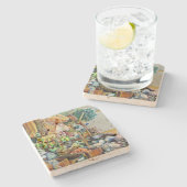 Charmantes Versprechen des schönen Tekka-Zentrums, Steinuntersetzer (Seitenansicht)