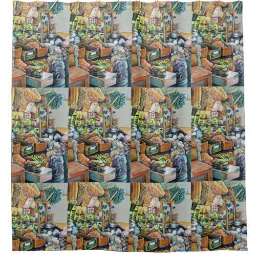 Charmantes Versprechen eines schönen Tekka-Zentrum Duschvorhang (Vorderseite)