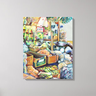 Charmantes Versprechen eines schönen Tekka-Zentrum Leinwanddruck