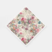 Charmantes Vintages Inspiriertes Sommerfloral Serviette (Ecke)