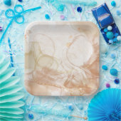 Charmantes Vintages Plateau Pappteller (Party)