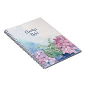 Charmantes Wasserfarben-Blumenmotiv-Notebook Notizblock (Rechte Seite)