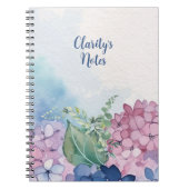 Charmantes Wasserfarben-Blumenmotiv-Notebook Notizblock (Vorderseite)
