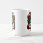 Charmantes Weihnachtsfenster mit festlichen Dekora Kaffeetasse (Mittel)