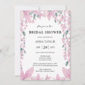 Charmantes Wisteria Brautparty Einladung (Vorderseite)