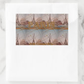 Charme aus Paris mit Liebe J'aime Paris Design Rechteckiger Aufkleber (Tasche)