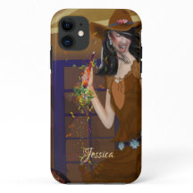 Charme Dancing Cowgirl Telefonabdeckung