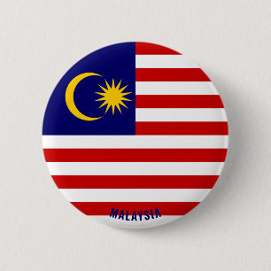 Charme der malaysischen Flagge - Patriotische Tast Button