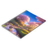 Charme der Sakura Bäume durch den grässlichen Stro Notizblock (Linke Seite)