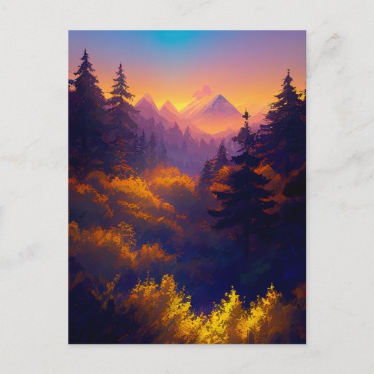 Charme des Abends Postkarte (Vorderseite)