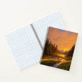 Charme des Goldenen Sonnenuntergangs Notizblock (Innenseite)