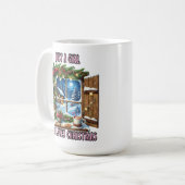 Charme eines gemütlichen Weihnachtsfensters im Win Kaffeetasse (Vorderseite Links)