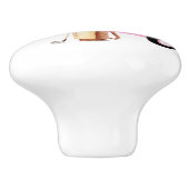 Charme Einzigartiger Pink Green Golf Cart Keramikknauf (Seitenansicht)