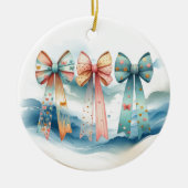 Charme Gemusterte Nachlaufbögen Keramik Ornament (Vorne)