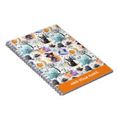 Charme Halloween-MusterNotebook Notizblock (Rechte Seite)