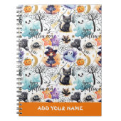 Charme Halloween-MusterNotebook Notizblock (Vorderseite)