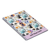 Charme Halloween-MusterNotebook Notizblock (Rechte Seite)
