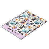Charme Halloween-MusterNotebook Notizblock (Linke Seite)