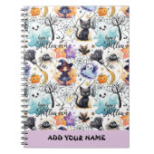 Charme Halloween-MusterNotebook Notizblock (Vorderseite)