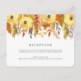 Charme Herbst Wasserfarbe Empfang Card Begleitkarte