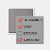 Charme Magnet (Vorderseite/Rückseite)