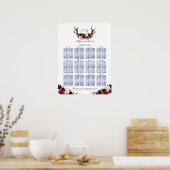 Charme-Merlot-Seekanal-Seekarte Poster (Küche)