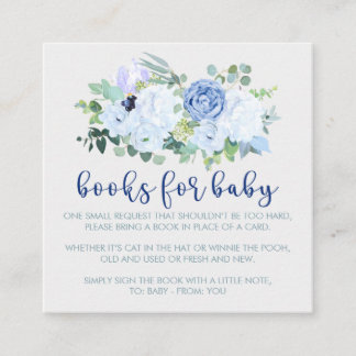 Charme & Moderne Blue Floral Enclosure Card Begleitkarte