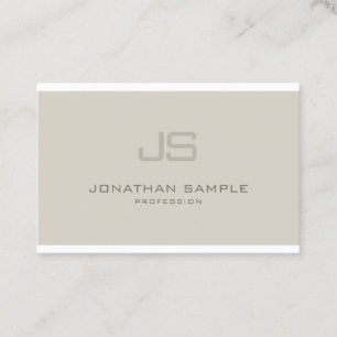 Charme Monogram Modern Design Beruflich Visitenkarte