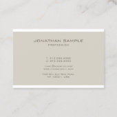 Charme Monogram Modern Design Beruflich Visitenkarte (Rückseite)