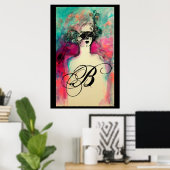 CHARME-MONOGRAMM-POSTER POSTER (Heimbüro)